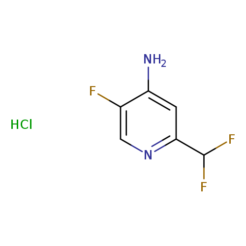 FC(c1ncc(c(c1)N)F)F.Cl