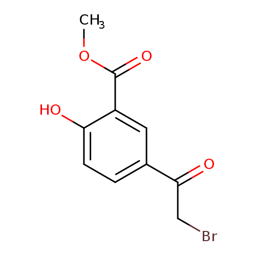 BrCC(=O)c1ccc(c(c1)C(=O)OC)O