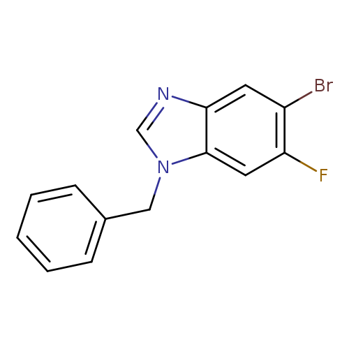 Brc1cc2ncn(c2cc1F)Cc1ccccc1