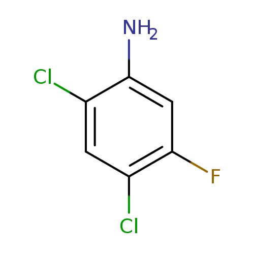 Nc1cc(F)c(cc1Cl)Cl