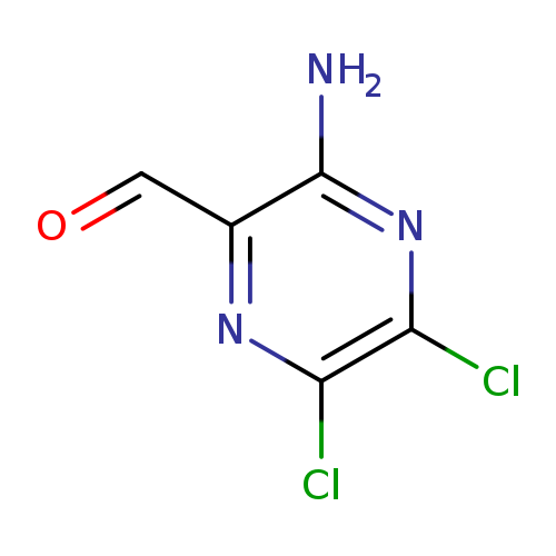 O=Cc1nc(Cl)c(nc1N)Cl