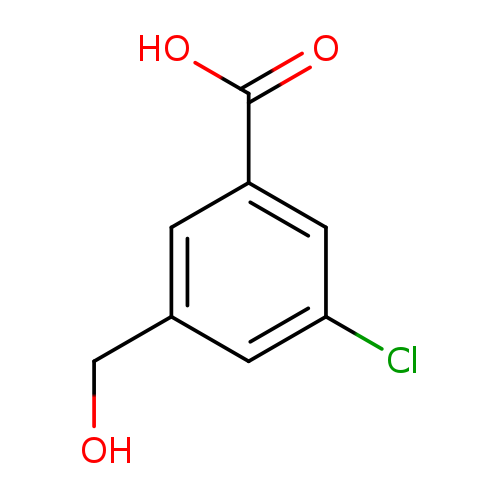 OCc1cc(Cl)cc(c1)C(=O)O