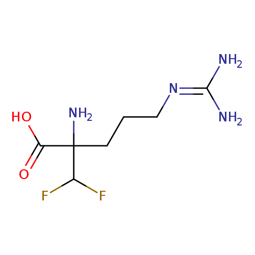 NC(=NCCCC(C(=O)O)(C(F)F)N)N