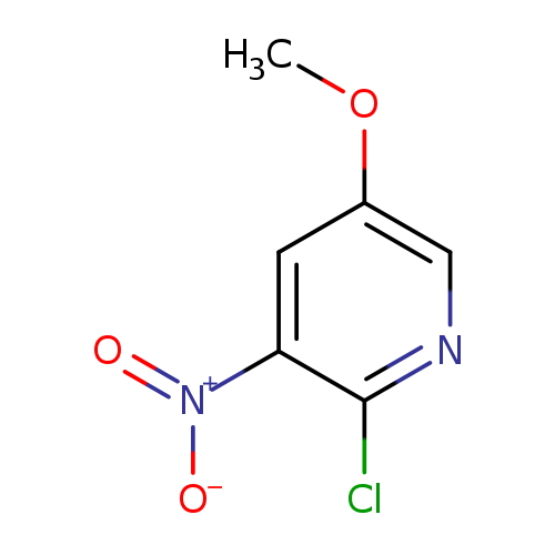 COc1cnc(c(c1)[N+](=O)[O-])Cl