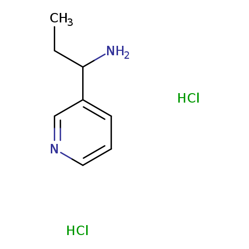 CCC(c1cccnc1)N.Cl.Cl