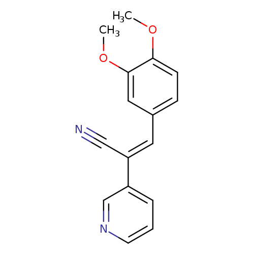N#C/C(=Cc1ccc(c(c1)OC)OC)/c1cccnc1