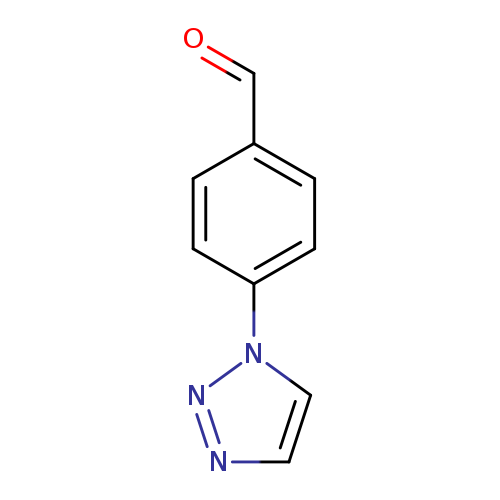 O=Cc1ccc(cc1)n1ccnn1
