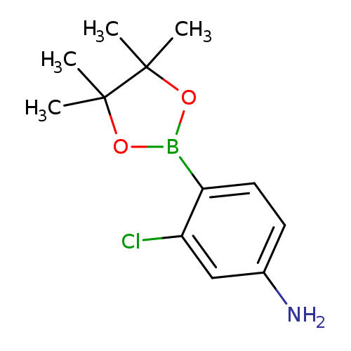 Nc1ccc(c(c1)Cl)B1OC(C(O1)(C)C)(C)C
