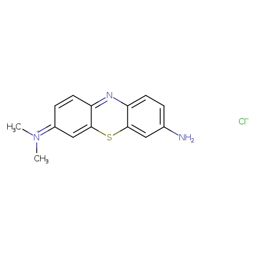 Nc1ccc2c(c1)sc1c(n2)ccc(=[N+](C)C)c1.[Cl-]