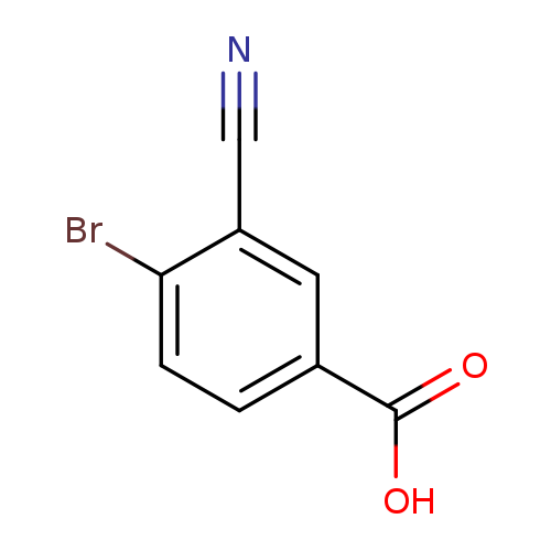 N#Cc1cc(ccc1Br)C(=O)O