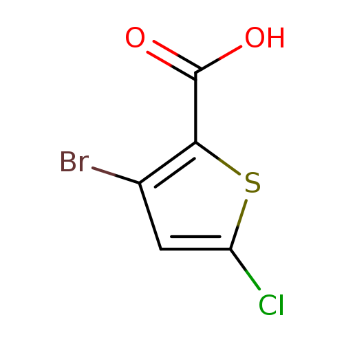 Clc1cc(c(s1)C(=O)O)Br