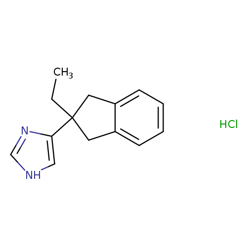 CCC1(Cc2c(C1)cccc2)c1c[nH]cn1.Cl