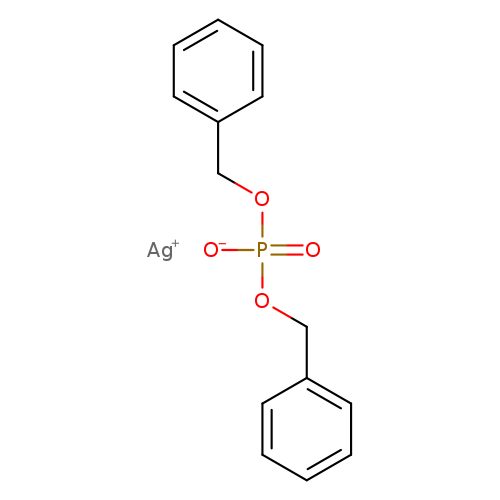 [O-]P(=O)(OCc1ccccc1)OCc1ccccc1.[Ag+]