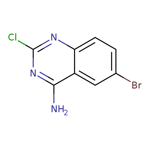 Brc1ccc2c(c1)c(N)nc(n2)Cl