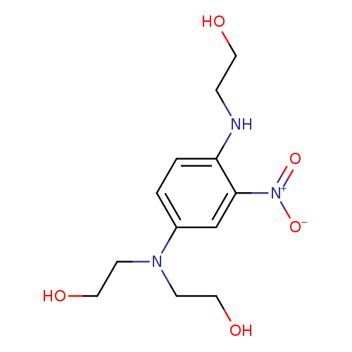 OCCNc1ccc(cc1[N+](=O)[O-])N(CCO)CCO