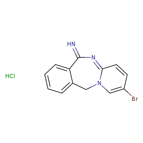 Brc1ccc2=NC(=N)c3c(Cn2c1)cccc3.Cl