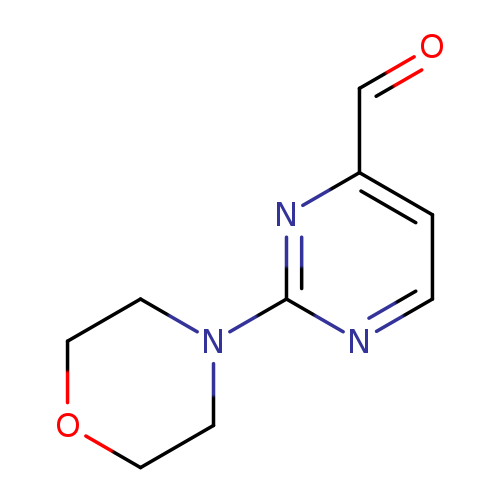 O=Cc1ccnc(n1)N1CCOCC1