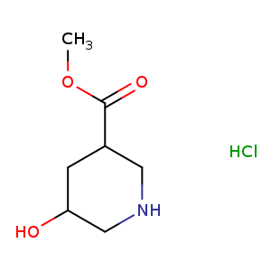 COC(=O)C1CNCC(C1)O.Cl