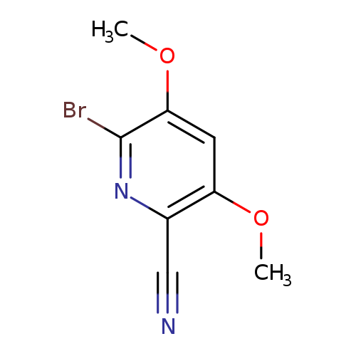 COc1cc(OC)c(nc1C#N)Br