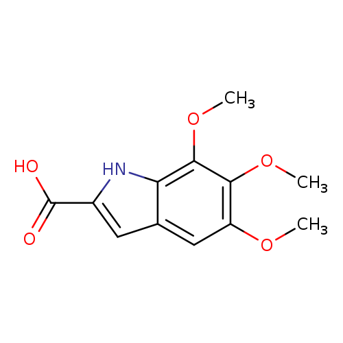 COc1cc2cc([nH]c2c(c1OC)OC)C(=O)O