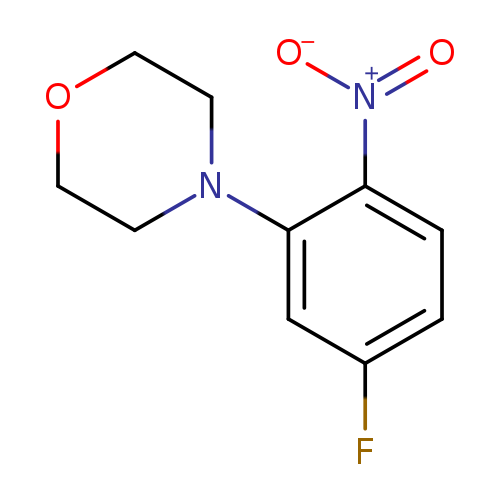 Fc1ccc(c(c1)N1CCOCC1)[N+](=O)[O-]