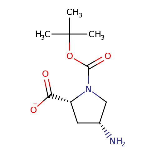 N[C@@H]1C[C@@H](N(C1)C(=O)OC(C)(C)C)C(=O)[O-]