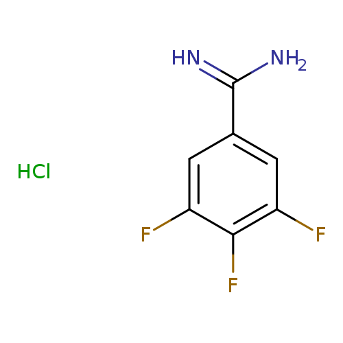 NC(=N)c1cc(F)c(c(c1)F)F.Cl