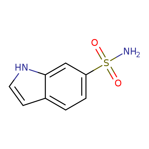 NS(=O)(=O)c1ccc2c(c1)[nH]cc2