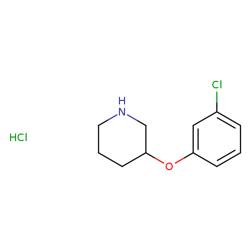 Clc1cccc(c1)OC1CCCNC1.Cl