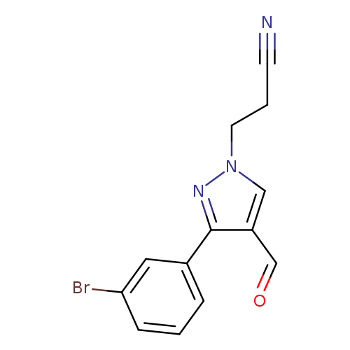 N#CCCn1cc(c(n1)c1cccc(c1)Br)C=O