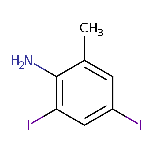 Ic1cc(C)c(c(c1)I)N