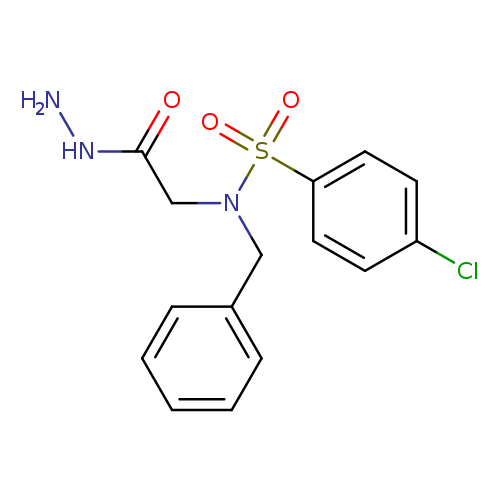 NNC(=O)CN(S(=O)(=O)c1ccc(cc1)Cl)Cc1ccccc1
