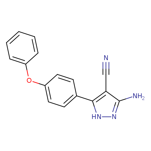 N#Cc1c(N)n[nH]c1c1ccc(cc1)Oc1ccccc1