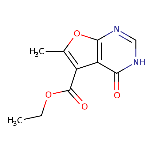 CCOC(=O)c1c(C)oc2c1c(=O)[nH]cn2