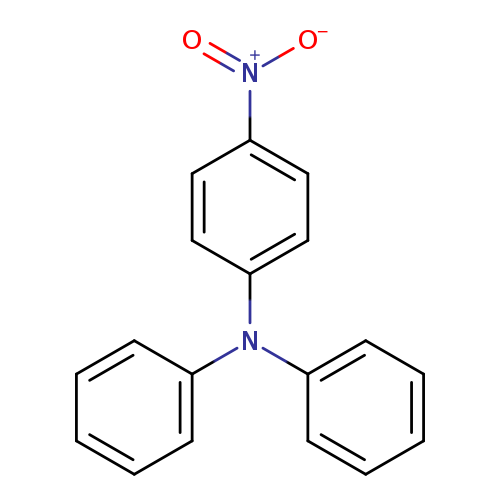 [O-][N+](=O)c1ccc(cc1)N(c1ccccc1)c1ccccc1