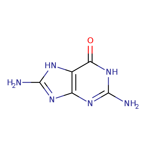 Nc1[nH]c2c(n1)nc([nH]c2=O)N