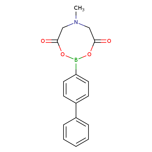 CN1CC(=O)OB(OC(=O)C1)c1ccc(cc1)c1ccccc1