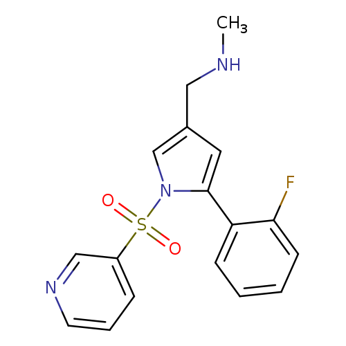 CNCc1cc(n(c1)S(=O)(=O)c1cccnc1)c1ccccc1F