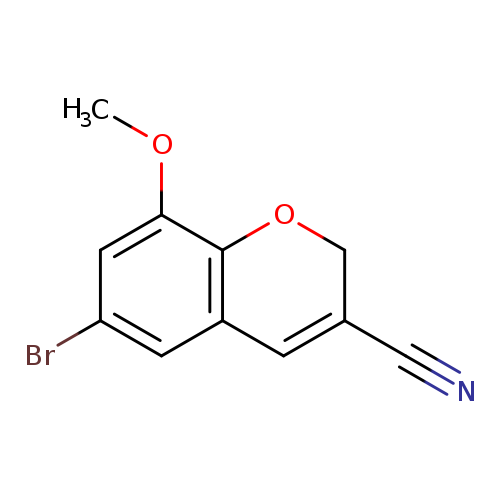 N#CC1=Cc2c(OC1)c(OC)cc(c2)Br