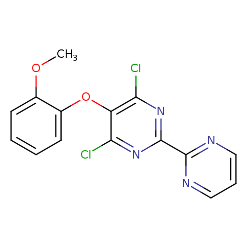 COc1ccccc1Oc1c(Cl)nc(nc1Cl)c1ncccn1