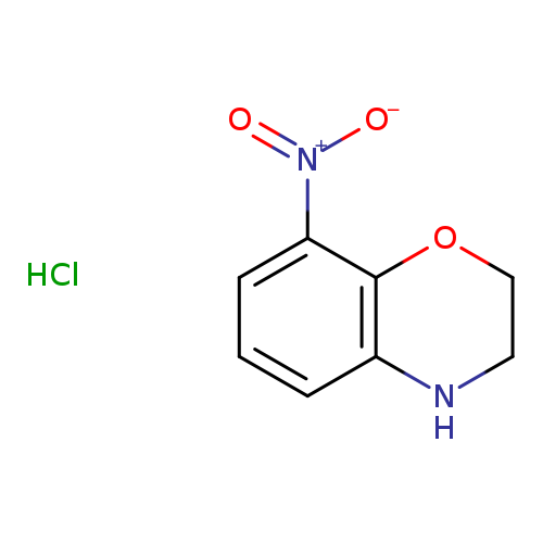 [O-][N+](=O)c1cccc2c1OCCN2.Cl