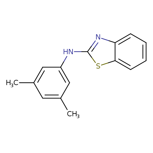 Cc1cc(C)cc(c1)Nc1nc2c(s1)cccc2