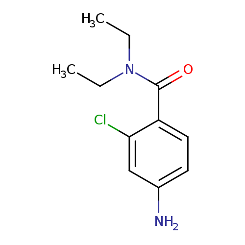 CCN(C(=O)c1ccc(cc1Cl)N)CC