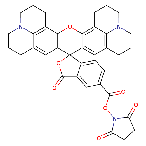 O=C(c1ccc2c(c1)C(=O)OC12c2cc3CCCN4c3c(c2Oc2c1cc1CCCN3c1c2CCC3)CCC4)ON1C(=O)CCC1=O