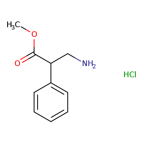 NCC(c1ccccc1)C(=O)OC.Cl