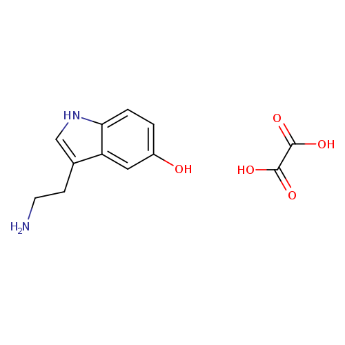 OC(=O)C(=O)O.NCCc1c[nH]c2c1cc(O)cc2