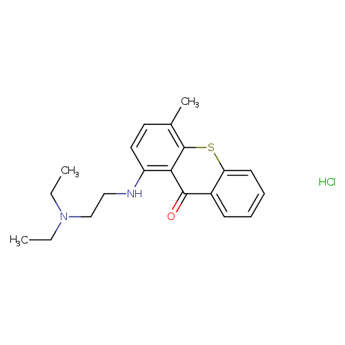 CCN(CCNc1ccc(c2c1c(=O)c1c(s2)cccc1)C)CC.Cl