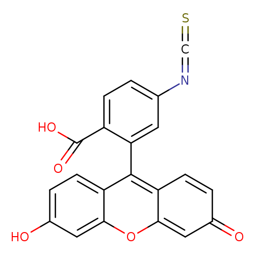 S=C=Nc1ccc(c(c1)c1c2ccc(=O)cc2oc2c1ccc(c2)O)C(=O)O