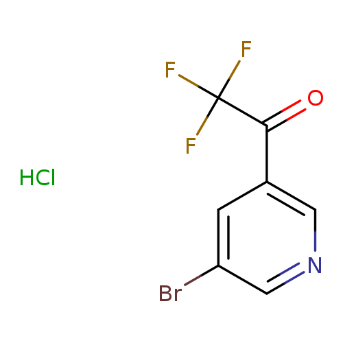 Brc1cncc(c1)C(=O)C(F)(F)F.Cl