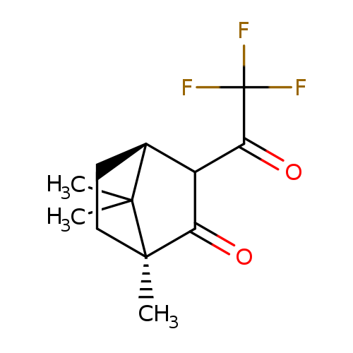 O=C(C(F)(F)F)C1C(=O)[C@@]2(C([C@H]1CC2)(C)C)C